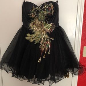 Beautiful Black Peacock dress